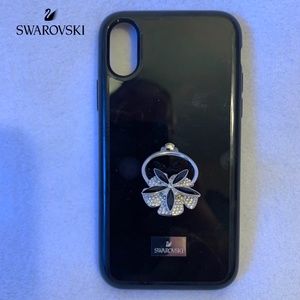 Swarovski iPhone 10 Jeweled Case Black Crystal Star NWT only unsealed for photo